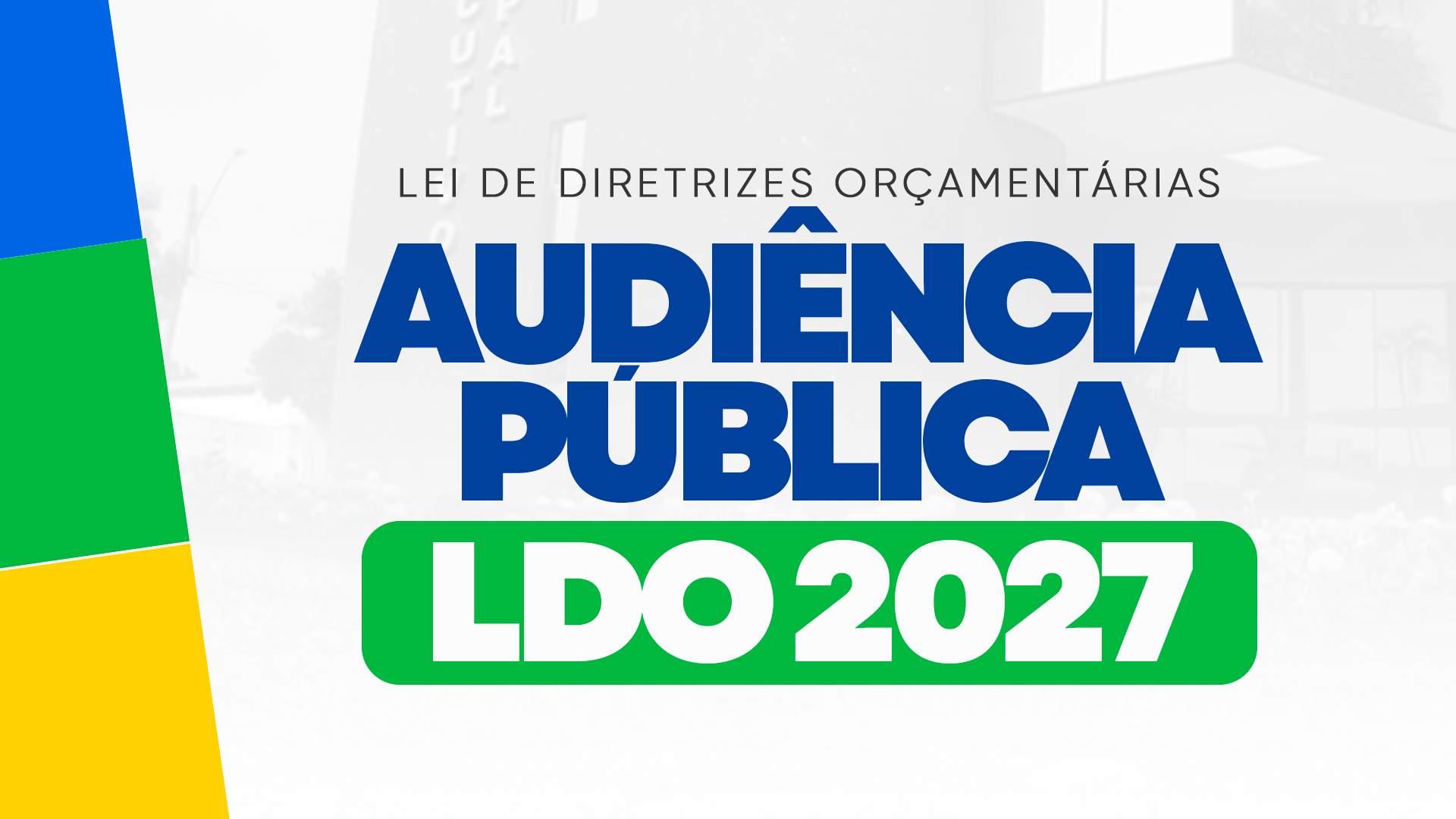 Câmara de Colniza convida população para participar da Audiência Pública da LDO 2027